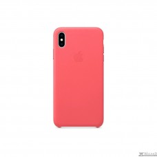 iPhone XS Max Leather Case - Peony Pink