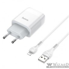 HOCO HC-12998 C72A/ Сетевое ЗУ + Кабель Lightning 1m/ 1 USB/ Выход: 10.5W/ White