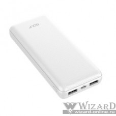 GOLF G44/ Powerbank 20000 mah + Кабель Micro usb /In Micro usb /Out USB 1 А, 2.1A/ White