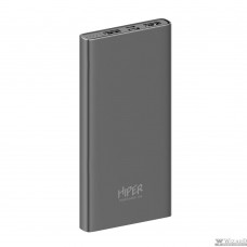 Hiper Мобильный аккумулятор Hiper Metal10K 10000mAh 2.4A 2xUSB темно-серый (METAL 10K SPACE GRAY)