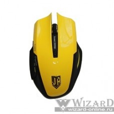 Jet.A Comfort OM-U54G Yellow USB {Беспроводная мышь, 1200/1600/2000dpi, 5 кнопок}