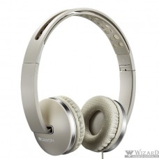CANYON CNS-CHP4BE Stereo headphone with microphone and switch of answer/end phone call, cable 1.2M, Beige