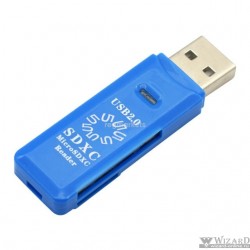 5bites RE2-100BL USB2.0 Устройство ч/з карт памяти / SD / TF / USB PLUG / BLUE