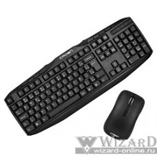 CROWN CM(M)K-952(W) black комплект клавиатура + мышь USB [CM000001477]