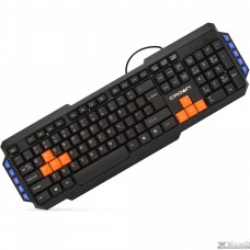 CROWN CMK-483 [CM000002176] {Клавиатура мультимедийная 114 клавиш, красная кириллица, 10 мультимедийных клавиш, выделенные клавиши Warzone, длина провода: 1.8 м, USB}