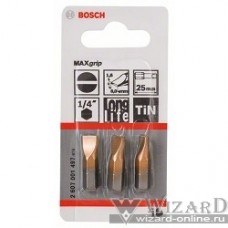 Bosch 2607001497 3 БИТ 25ММ S 1.6Х8.0 TIN