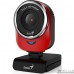 Genius QCam 6000 Red {1080p Full HD, вращается на 360°, универсальное крепление, микрофон, USB} 