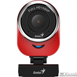 Genius QCam 6000 Red {1080p Full HD, вращается на 360°, универсальное крепление, микрофон, USB} 