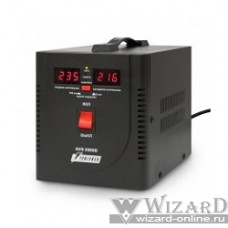 Powerman Стабилизаторы напряжения AVS 2000D Black (220В±8% 2000ВА,15А,КПД 98%,циф. индикация вх./вых.)
