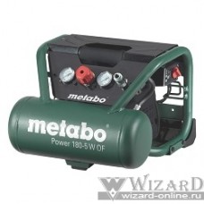Metabo Power 180-5 W OF Компрессор [601531000] { безмасл.1.1кВт,5л,90/м, вес 16 кг }