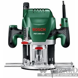 Bosch POF 1400 ACE Фрезерная машина  { 1400 Вт, 11000–28000 об/мин, 55мм, 3.5 кг }