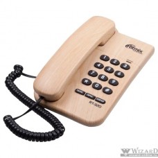 RITMIX RT-320 light wood телефон проводной {повторный набор номера, настенная установка, регулятор громкости}