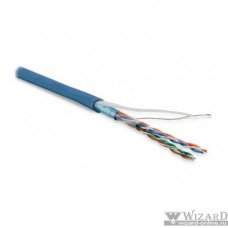 Hyperline FUTP4-C5E-P26-IN-LSZH-BL-100 (100 м) кабель витая пара, экранированная F/UTP, категория 5e, 4 пары (26 AWG), многожильный (patch), экран - фольга, LSZH, нг(А)-HF, –20°C – +75°C, синий