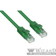 Greenconnect Патч-корд UTP прямой 10m AWG24 кат.5е, RJ45, медь, литой (Зеленый), пластик пакет (GCR-LNC05-10.0m)