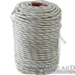 Фал плетёный капроновый СИБИН 24-прядный с капроновым сердечником, диаметр 12 мм, бухта 100 м, 2200 кгс 