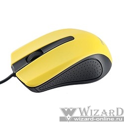 Perfeo мышь оптическая, 3 кн, USB, 1,8м, чёрн-жёлт 