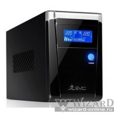 SVC, V-1500-F-LCD, Smart, USB, AVR: 165-275В, Бат.: 12В/9 Ач*2шт., чёрный