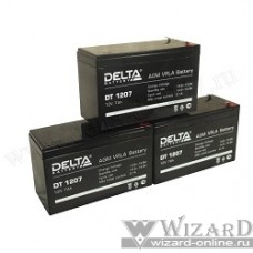 Delta DT 1207 (7 Ач, 12В) свинцово- кислотный аккумулятор