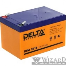 Delta DTM 1215 (14.5 Ач, 12В) свинцово- кислотный аккумулятор