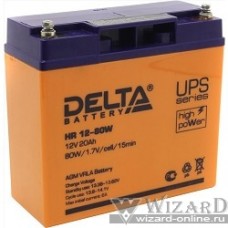 Delta HR 12-80W (20Ач, 12В) свинцово- кислотный аккумулятор