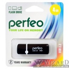 Perfeo USB Drive 4GB C07 Black PF-C07B004