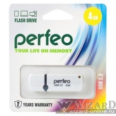 Perfeo USB Drive 4GB C07 White PF-C07W004