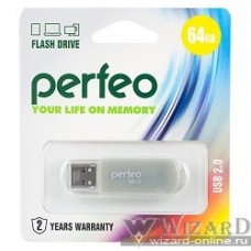Perfeo USB Drive 64GB C03 Gray PF-C03GR064