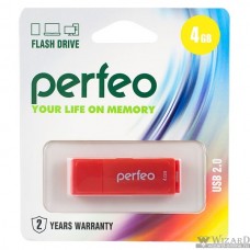 Perfeo USB Drive 4GB C04 Red PF-C04R004