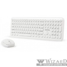 Комплект клавиатура + мышь мультимедийный Smartbuy 666395 белый [SBC-666395AG-W]