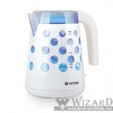 Чайник VITEK VT-7048(W) 1850-2200Вт, 1.7л Корпус из высококач.термост.пластика.