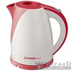 Чайник FIRST FA-5427-6 White/Red, пластиковый Мощность 2200 Вт.Максимальный объем 1.7 л White/Red