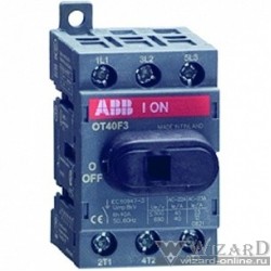 ABB 1SCA104932R1001 Рубильник OT40F4N2 до 40А 4х-полюсный для установки на DIN-рейку или монтажную плату (с резерв. ручкой)