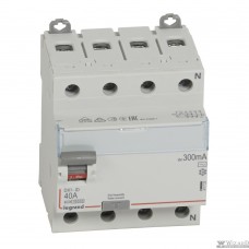 Legrand 411723 Выключатель дифференциального тока DX?-ID - 4П - 400 В~ - 40 А - тип AC - 300 мА - 4 модуля