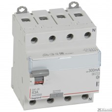 Legrand 411746 Выключатель дифференциального тока DX?-ID - 4П - 400 В~ - 63 А - тип AC - 300 мА - селективный - 4 модуля
