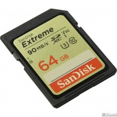 SecureDigital 64Gb SanDisk SDSDXVE-064G-GNCIN {SDHC Class 10, UHS-I U3}