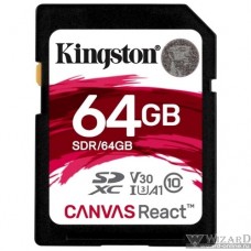 SecureDigital 64Gb Kingston SDR/64GB {SDXC Class 10, UHS-I U3}