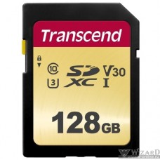 SecureDigital 128Gb Transcend TS128GSDC500S {SDXC Class 10, UHS-I U3, MLC}
