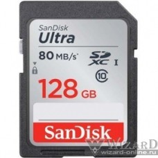 SecureDigital SanDisk Ultra 128GB SDXC Memory Card 100MB/s, Class 10 UHS-I SDSDUNR-128G-GN6IN