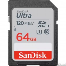 SecureDigital 64GB SanDisk SDXC Class 10 UHS-I Ultra 120MB/s (SDSDUN4-064G-GN6IN)