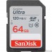 SecureDigital 64GB SanDisk SDXC Class 10 UHS-I Ultra 120MB/s (SDSDUN4-064G-GN6IN)
