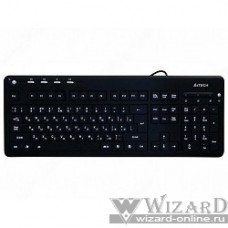 Keyboard A4Tech KD-126-2 USB (Черный + белая подсветка) [619687]