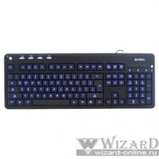Keyboard A4Tech KD-126-1 USB (Черный + син. подсветка) [618754]