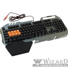 Keyboard A4Tech Bloody B418 black/Gray USB Multimedia Gamer LED (подставка для запястий) [326279]