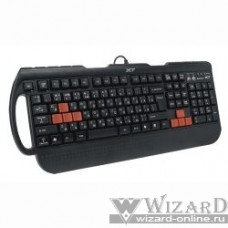 Keyboard A4Tech X7-G700 (черный), PS/2, провод. игровая многофункц. кл-ра [82087]
