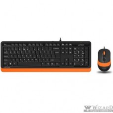 Клавиатура + мышь A4Tech Fstyler F1010 клав:черный/оранжевый мышь:черный/оранжевый USB Multimedia