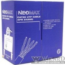 NEOMAX [NM10101] Кабель UTP cat.5e 4 пары (305 м) 0.51 мм Taiwan (200 Mhz) Медь PVC jacket