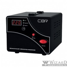 CBR Стабилизатор напряжения CVR 0157, 1500 ВА/900 Вт, диапазон вход. напряж. 140–260 В, точность стабилизации 8%, LED-индикация, вольтметр, 2 евророзетки, корпус металл
