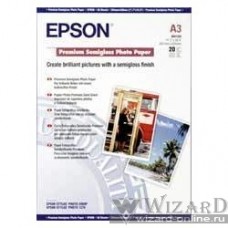 EPSON C13S041334 EPSON Полуглянцевая фотобумага A3, 20 л.