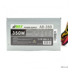 AirMax A8-350W Блок питания 350W ATX (24+4+6пин, 80mm (SCP)(OVP)(OCP)(UVP)ATX 12V v.2.3)