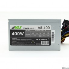 AirMax A8-400W Блок питания 400W ATX (24+4+6пин, 80mm (SCP)(OVP)(OCP)(UVP)ATX 12V v.2.3)